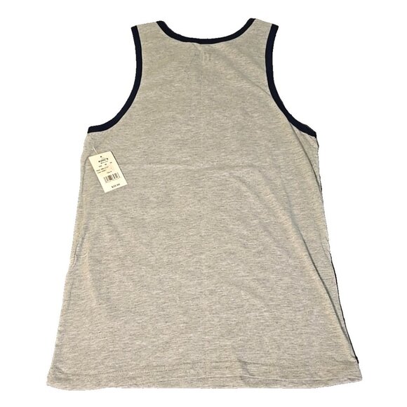 Miller Lite Tank Top Small Heather Grey Navy Blue Trim with Logo New with Tags - Picture 2 of 11
